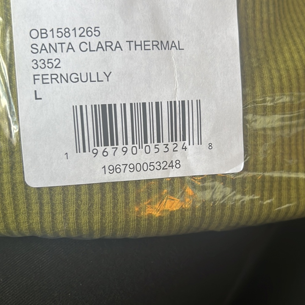 NWT Free People Santa Clara Thermal in Ferngully | Large - Picture 4 of 5
